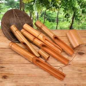 Handmade Bamboo Wind Chimes, Natural Ring Outdoor Decor, Wind Bell for Garden, Home & Zen Meditation