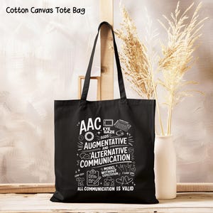 AAC Tote Bag, Augmentative & Alternative Communication for Speech Therapy, Sped Teacher, SLP Graduation Gift