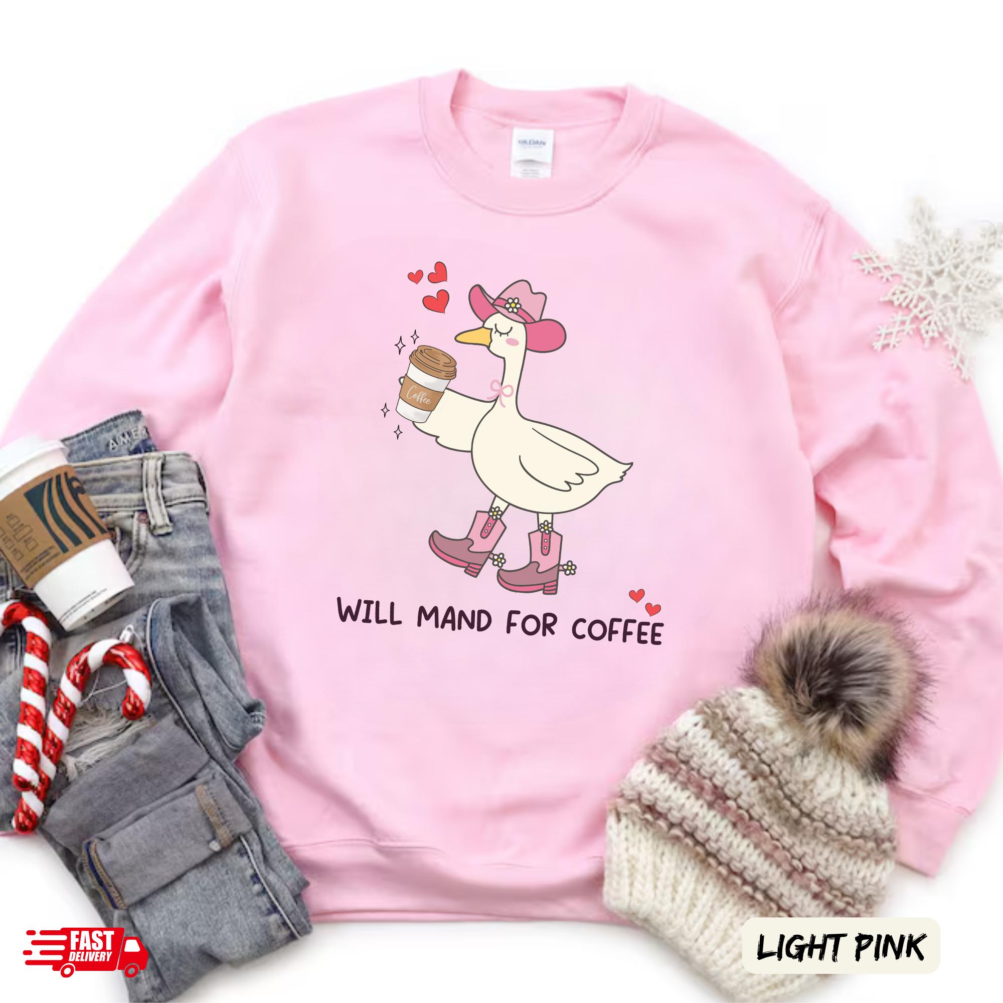 Silly Goose Will Mand for Coffee Funny RBT Sweatshirt for ABA Therapy, RBT, Bcba, Slp, Sped Teacher, Behavior Tech, Graduation Gift