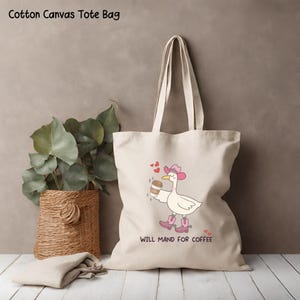 Silly Goose RBT Tote Bag, Will Mand for Coffee for ABA Therapy, BT, Bcba, Slp, Sped Teacher, Behavior Tech, Graduation Gift
