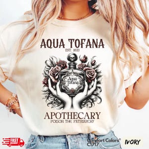 Aqua Tofana Apotheker Frauen Rechte Komfort Colors® T-Shirt, Gift das Patriarchat, lustige feministische Rechte Shirt, Pro Wahl Geschenk Shirt