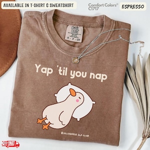 Camiseta de colores cómodos "Yapper" de Funny Goose SLP: "Yap 'till You Nap", sudadera de logopeda