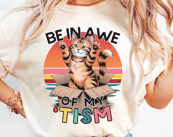 Funny Cat 'Tism Comfort Colors® T-Shirt: Autism Awareness Gift