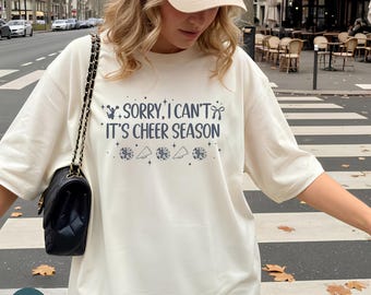 Sorry I Can't It is Cheer Season Mom Comfort Colors Shirt: Cheerleader MAMA Sweatshirt Gift