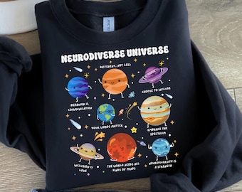 Sudadera Universo Neurodiverso, regalo para profesores de educación especial