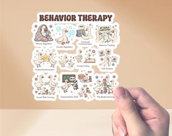 Silly Goose Behavior Therapy Squad Sticker: Pediatric ABA RBT BCBA Decal Gift