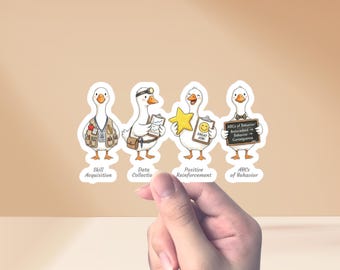 Silly Goose Behavior Therapy Sticker: ABA BCBA RBT Special Education Decal Gift