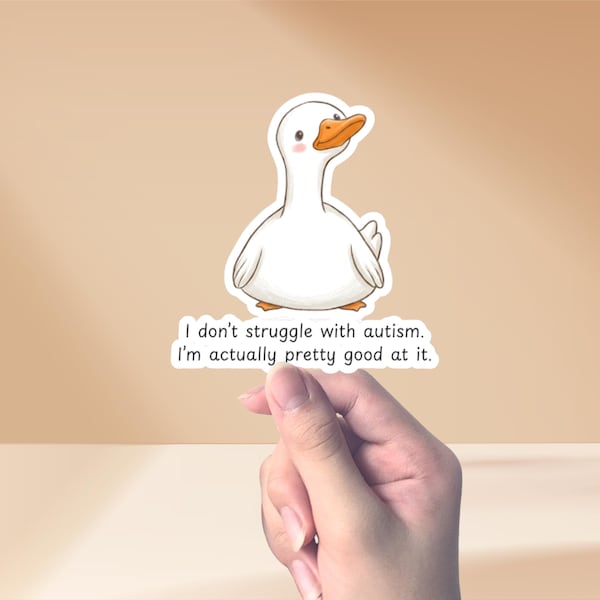 I Don't Struggle With Autism I'm Actually Very Good At It Sticker: SPED Gift