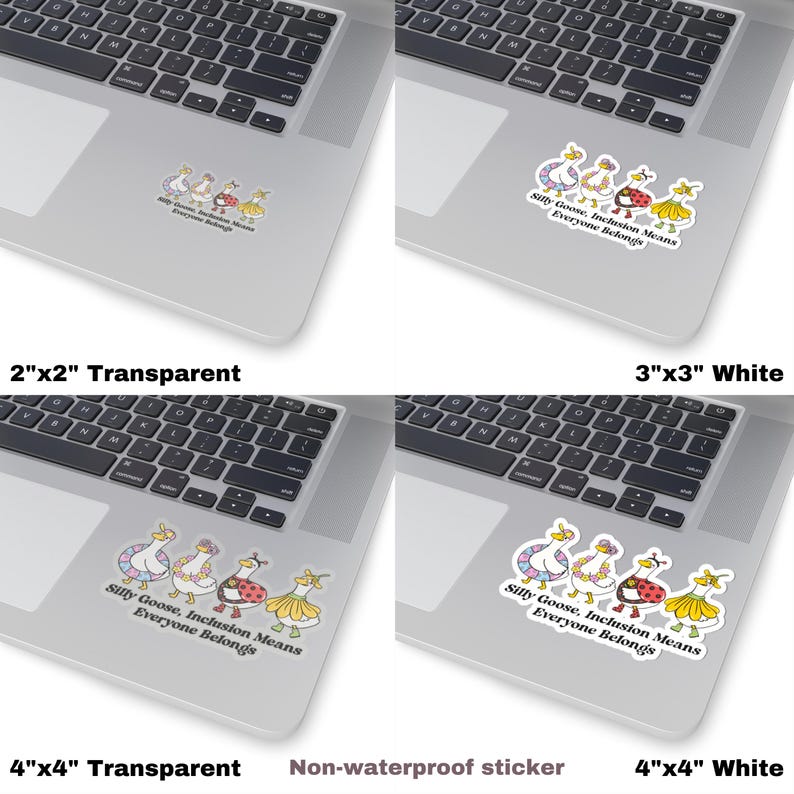 Silly Goose Inclusion Means Everyone Belongs Sticker: Autism Awareness ...