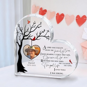 A Limb Has Fallen From The Family Tree, Sympathy Gift, Memorial Keepsake, Loss Of Loved One, Remembrance , Memorial Gift, Bereavement Gift