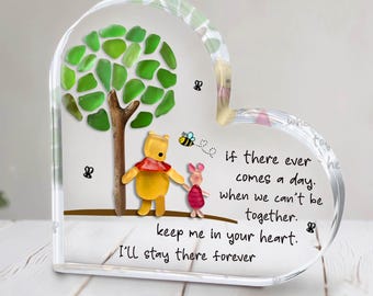 Décoration Murale Cœur En Céramique – Citation Winnie : Parfois, Les Plus Petites Choses Prennent Le Plus De Place Dans Nos Cœurs