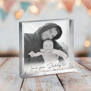 Kundenspezifische Acrylplakette für Vater - Perfekte personalisierte Geschenke für neuen Vater, ersten Vatertagsbonus-Vatergeschenk, Vatergeburtstagsgeschenk für ihn
