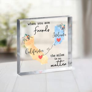 Fernbeziehung Geschenke, Miles Don't Matter, personalisierte Karte, individuelle Herzkarte, Geschenk für den besten Freund, Umzugsgeschenk