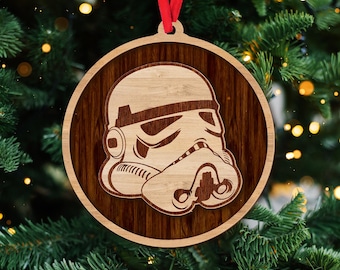 Addobbo natalizio personalizzato di Star Wars, ricordo natalizio di Galaxy's Edge, addobbo per bambini, regalo di decorazione per albero di Natale della famiglia Disney