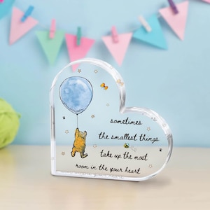 Winnie-the-Pooh Nursery Decor, Sometimes The Smallest Things Take Up The Most Room In Your Heart, Baby Shower Gift, Positive Affirmations