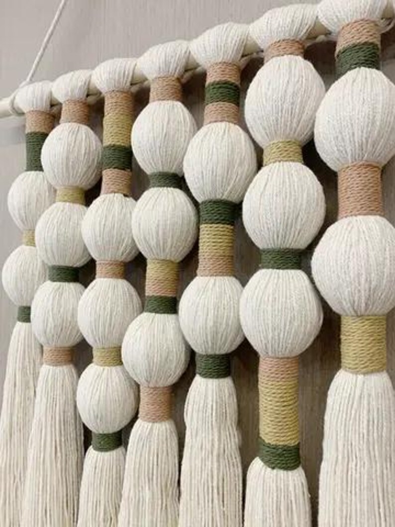 Macrame Wall Hanging Large Wall Decor Natural Cotton Textile Fiber Yarn