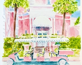 Colony Hotel Giclee Print, Palm Beach Florida