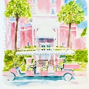 Colony Hotel Giclee Print, Palm Beach Florida Fine Art Print