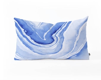 Oblong Throw Pillow - Blue Agate