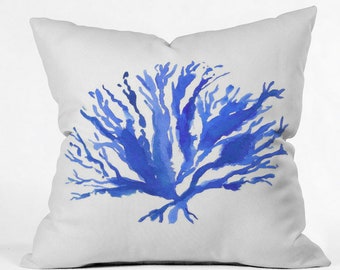 Sea Coral Outdoor Throw Pillow