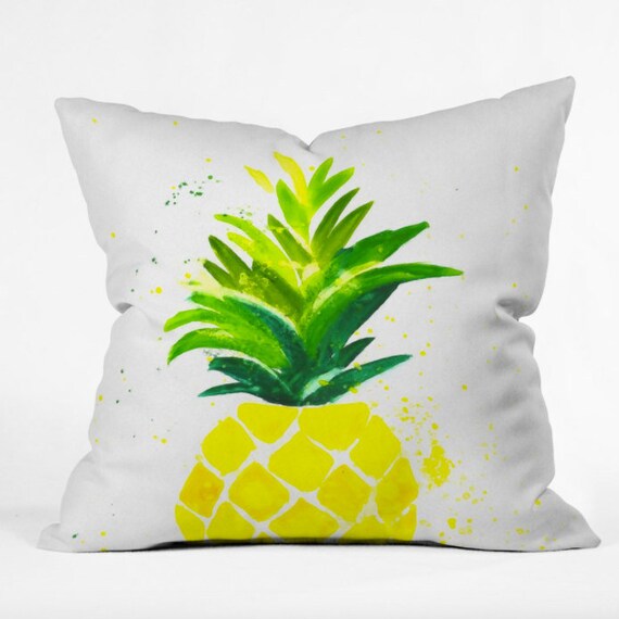pineapple outdoor throw pillow