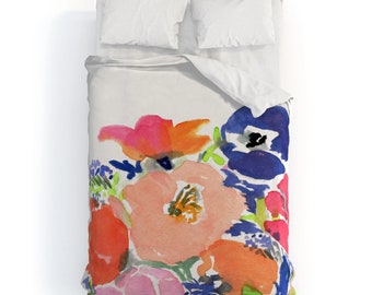 Floral Frenzy Duvet Cover / Colorful Bedding