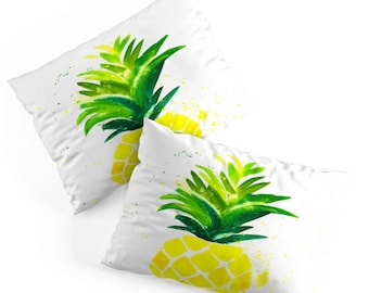 Set of 2 Pillow Shams - Pineapple Sunshine