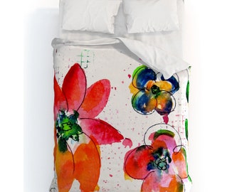 Boho Chic Duvet Cover with Sham / Shams