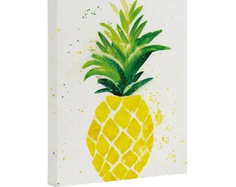 Pineapple Art Canvas - Tropical and Beachy Art