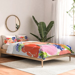 Bright and Colorful Floral Comforter Set, Garden Inspired
