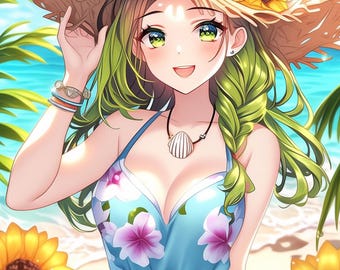 Custom Anime PFP: Summer Character Commission