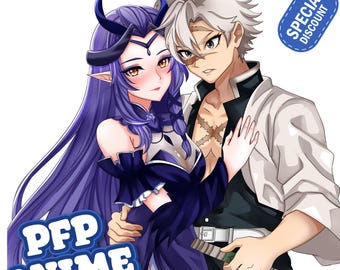 Custom Anime PFP, Profile Picture, Icon, Avatar, PFP Commission for Social Media