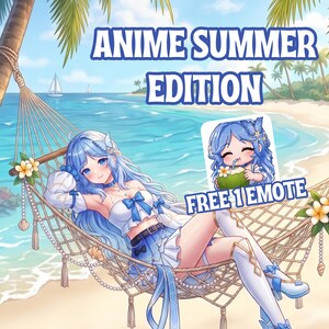 Custom Anime PFP: Original Character Profile Picture, Special Summer Commission