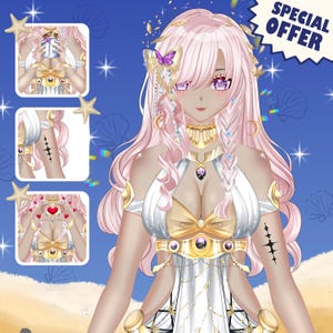 Modelo VTuber personalizado: Diseño Anime Live2D