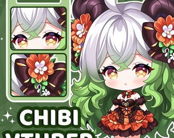 Custom Chibi Vtuber Model: Live2D Character Design & Rigging