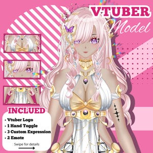 Auftragsarbeit für ein individuelles VTuber-Modell in Live2D | Anime-Kunst | VTuber-Assets | VTuber-Modell | PNGTuber | Männliche und weibliche VTuber | VTuber-Modell-Auftrag