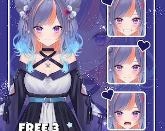 Custom PNGTuber Model: VTuber Art Style Commission