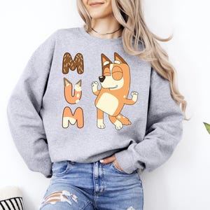 Bluey Mum Family Sweatshirt, Bluey Mum Outfit, Bluey and Bingo Sweatshirt, Cool Moms Club Hoodie, Bluey Family Sweatshirt, Bluey Mum Gift