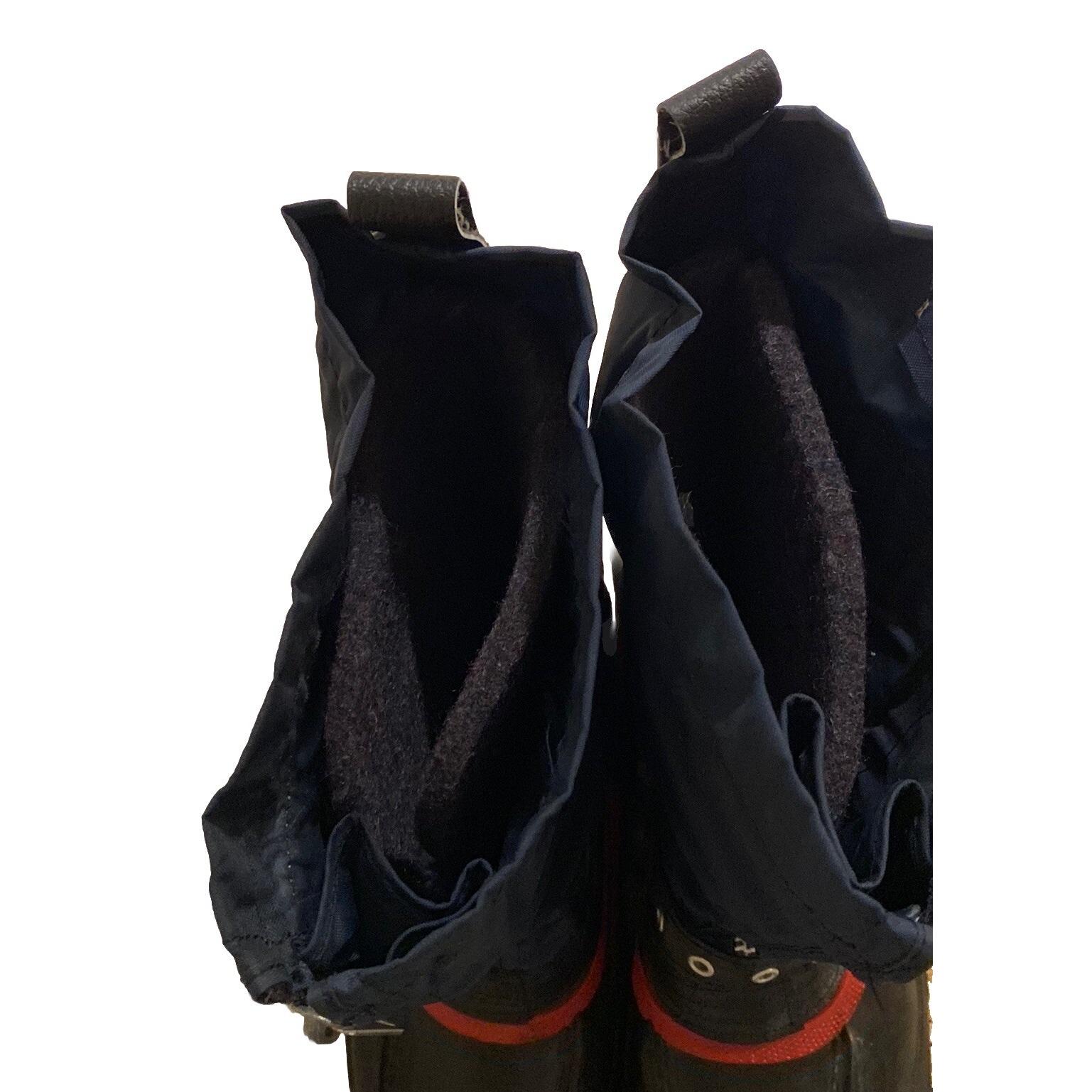 Mens Vtg TRAX Steel Shank Winter Snowmobile Snow Boots Navy  display picture 3