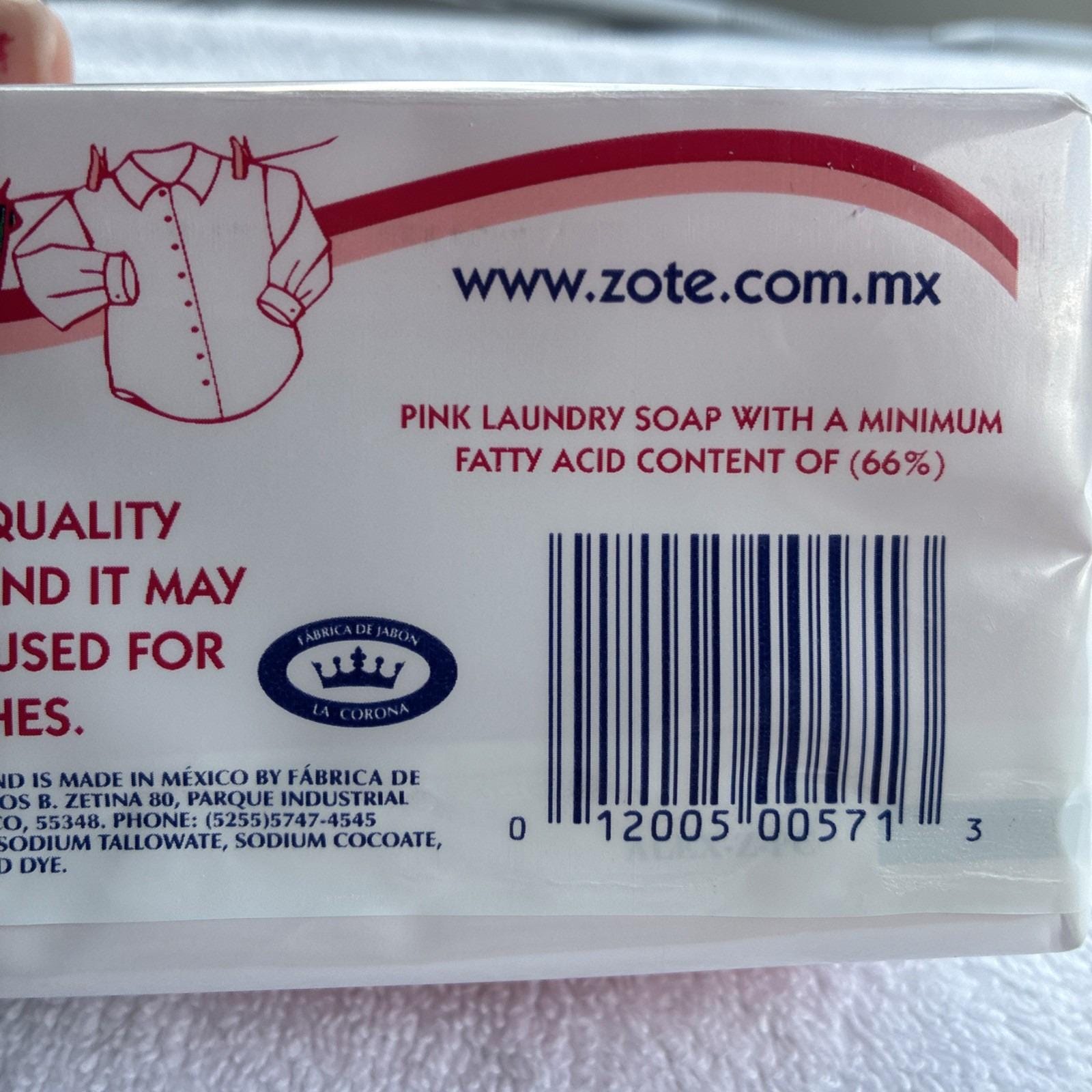 thumbnail image 2 of 6-Pack Zote Pink Laundry Bar Soap - 14.1 Oz Each - Great For Stain Treatment & Hand Washing 2 of 5