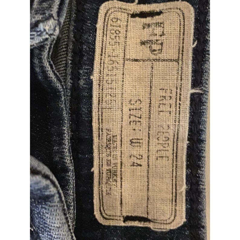 FREE PEOPLE Lace Tie Up Jeans 24 Blue Jegging High Waisted Super Skinny Pants image 9