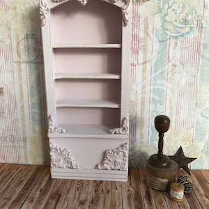 1:12th Miniature Doll House Shabby Ornate Shop Shelves or Book Cases Dolls House