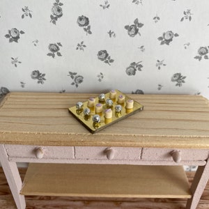 1:12th Scale Dollhouse Chocolates Truffles on a Board Dolls House Sweets Candy