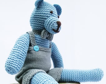 Teddy Bear Knitting Pattern, Toy Knitting Pattern, Teddy Bear, Toy Bear Pattern, Instant Download PDF