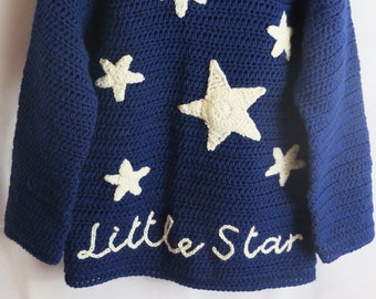 Twinkle Twinkle Little Star Child Crochet Pattern for Christmas and Winter, Digital Download