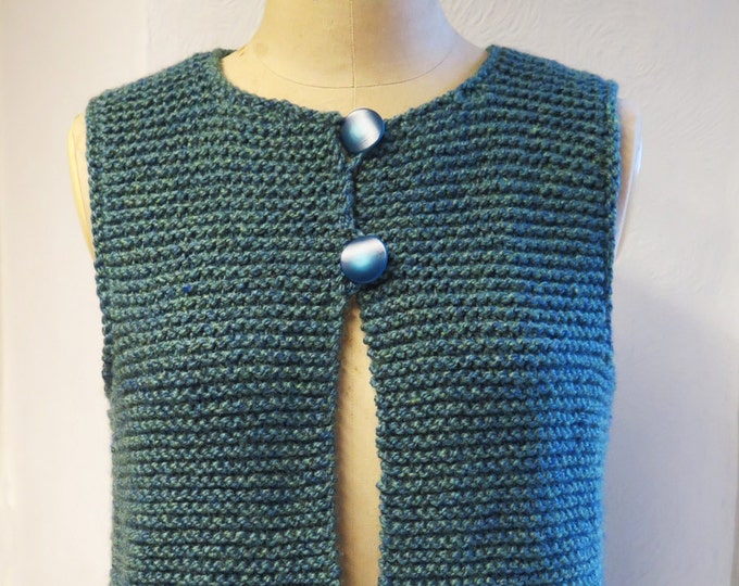 Gilet Knitting Pattern Waistcoat Knitting Pattern Knitted Etsy