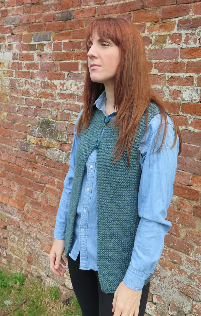 Gilet Knitting Pattern Waistcoat knitting pattern Knitted Etsy