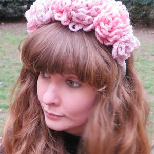 Floral Headband Crochet Pattern for Princesses, Weddings and Festivals image 3