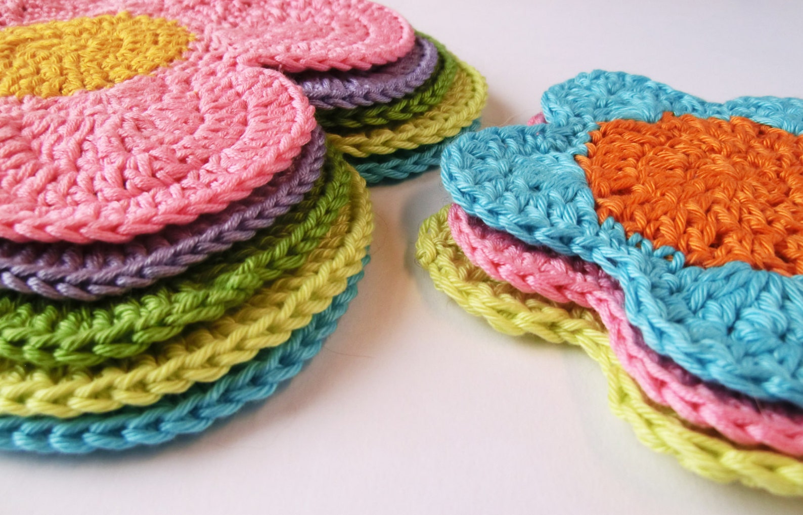 Flower Power Crochet Table Mats Instant Download Crochet Etsy