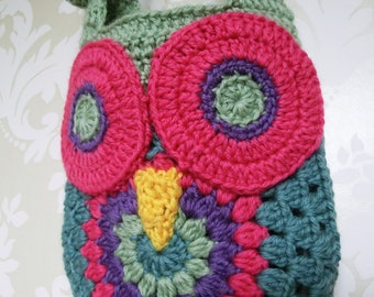 Crochet Owl Pattern, Owl Bag Pattern, Crochet Bag Pattern, Crochet PATTERN PDF, instant download